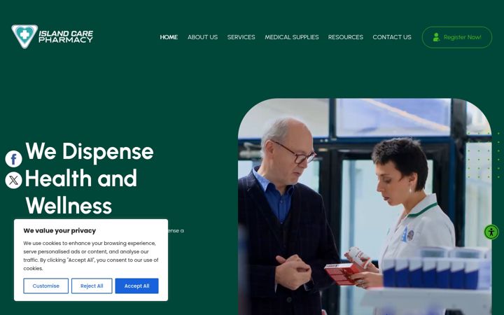 Screenshot of islandcarerxny.com