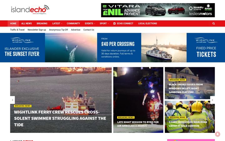 Screenshot of islandecho.co.uk