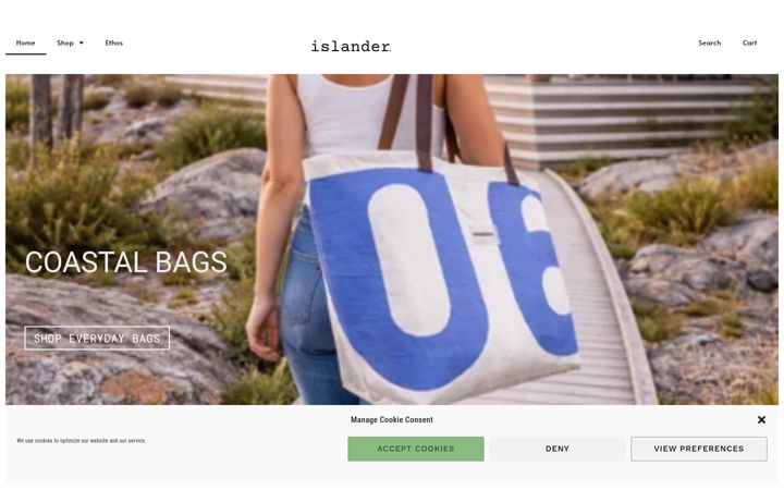 Screenshot of islandercompany.com