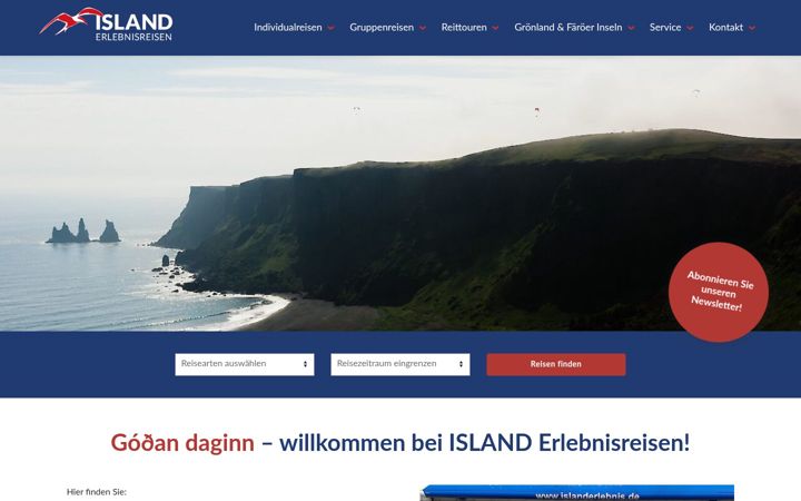 Screenshot of islanderlebnis.de