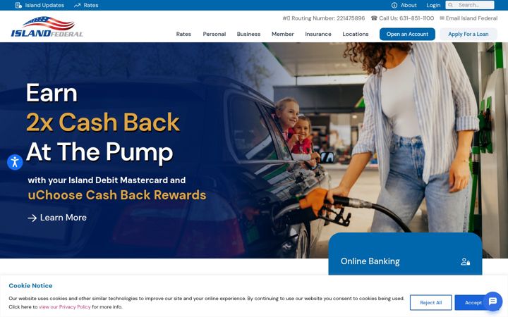 Screenshot of islandfcu.org