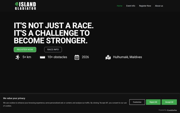 Screenshot of islandgladiator.com