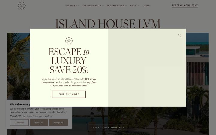 Screenshot of islandhouselvm.com