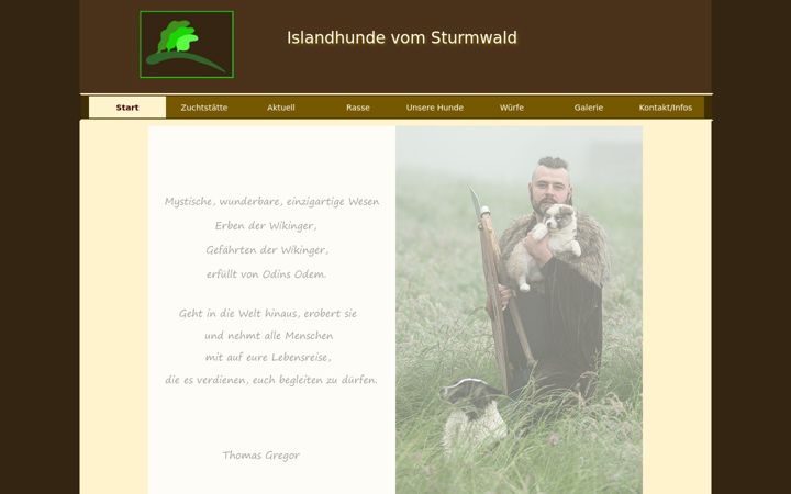 Posnetek zaslona islandhunde-vom-sturmwald.de
