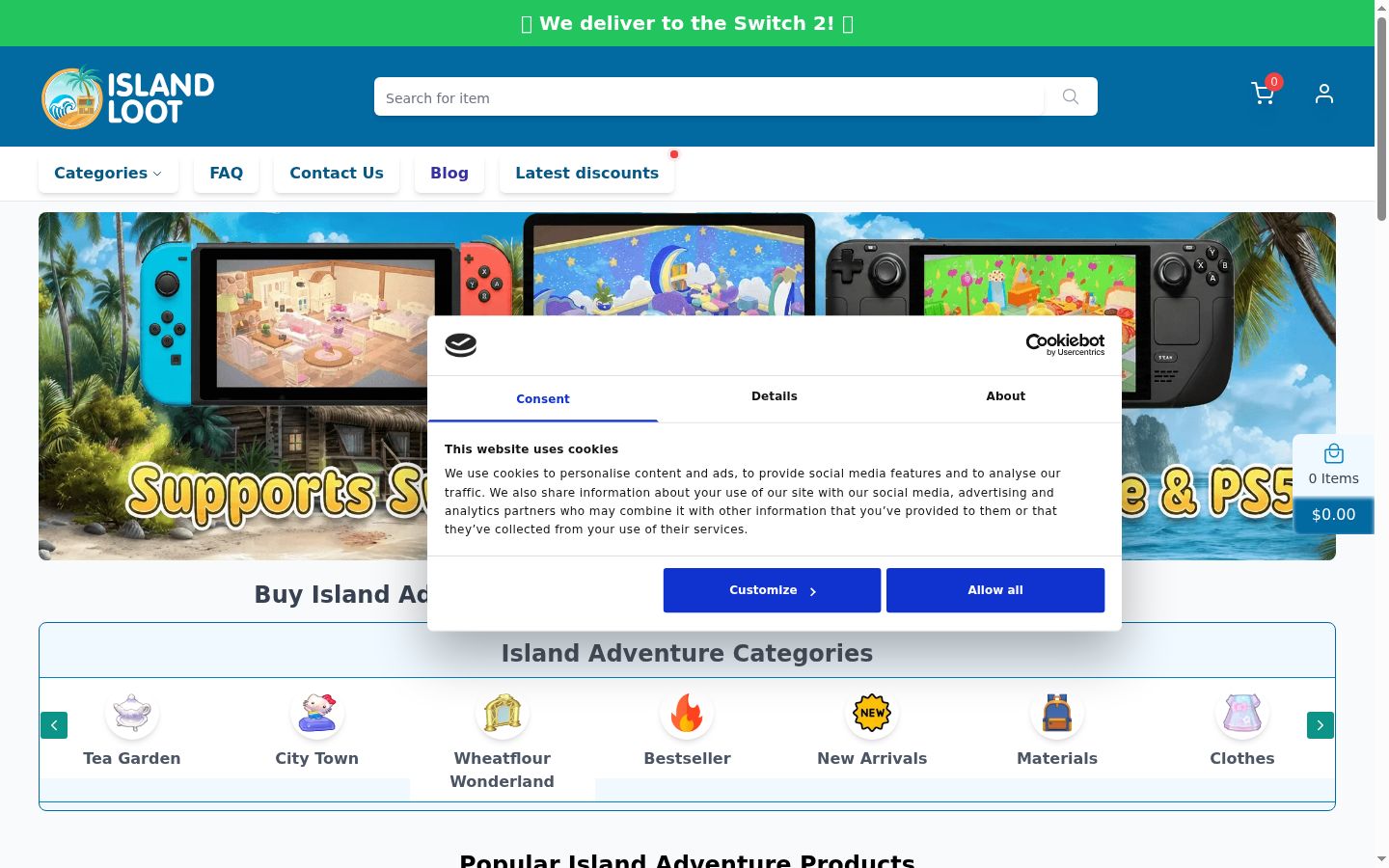 Screenshot tal-banner tal-kunsens muri qabel kwalunkwe interazzjoni