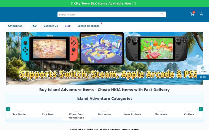 Screenshot of islandloot.com