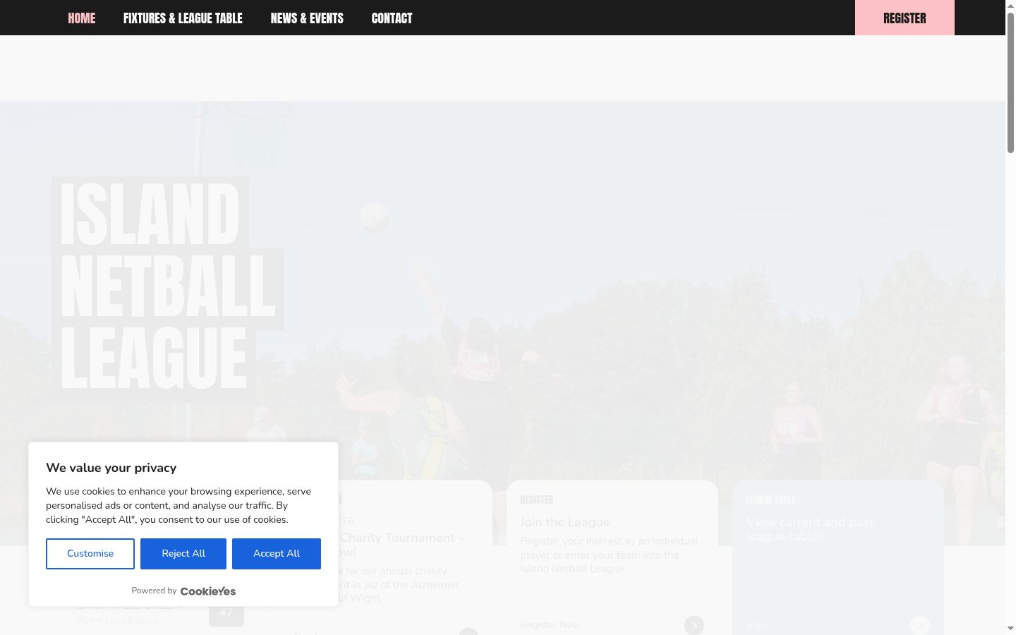 Screenshot tal-banner tal-kunsens muri qabel kwalunkwe interazzjoni