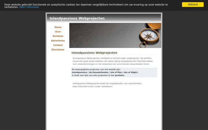 Screenshot of islandpassions-webprojecten.nl