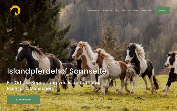 Screenshot of islandpferde-sonnseite.com