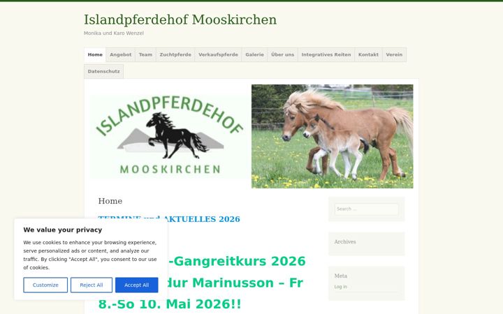 Screenshot of islandpferde-wenzel.at