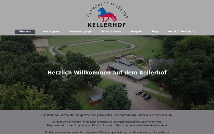 Screenshot of islandpferdegestuet-kellerhof.de