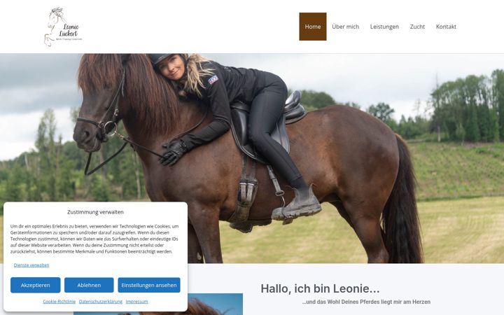 Screenshot of islandpferdetraining-lueckert.de