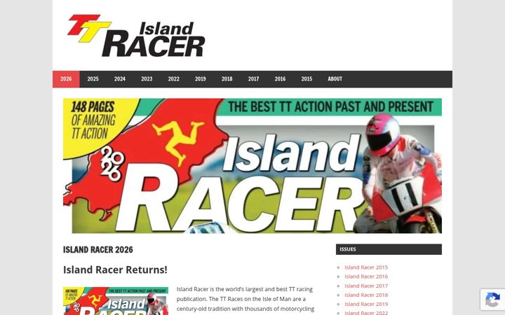 Screenshot of islandracer.co.uk