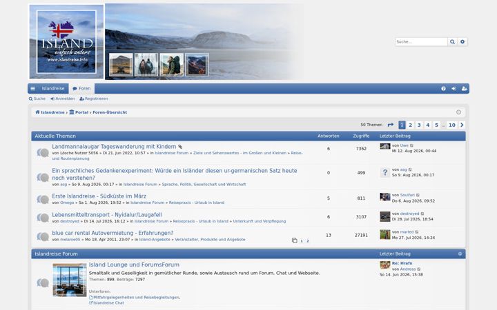 Screenshot of islandreise.info
