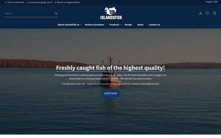 Screenshot of islandsfisk.se