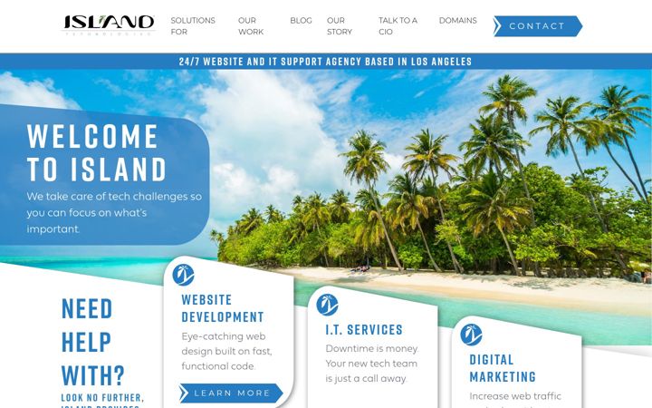 Screenshot of islandtechnologies.net