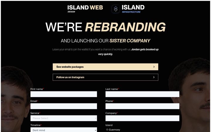 Screenshot of islandwebdesign.net
