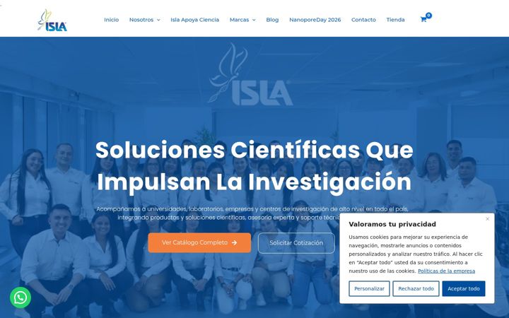 Screenshot of islasas.com