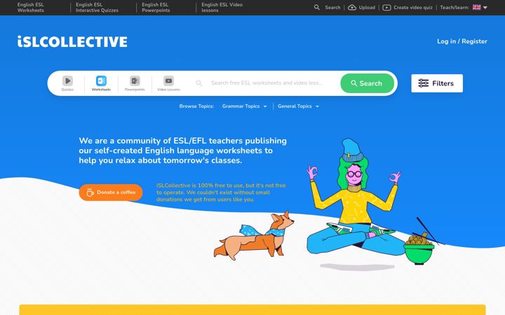 Zrzut ekranu islcollective.com