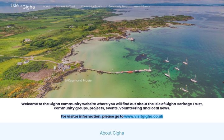 Screenshot of isle-of-gigha.co.uk
