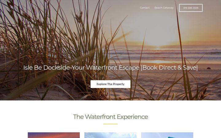 Screenshot of islebedockside.com