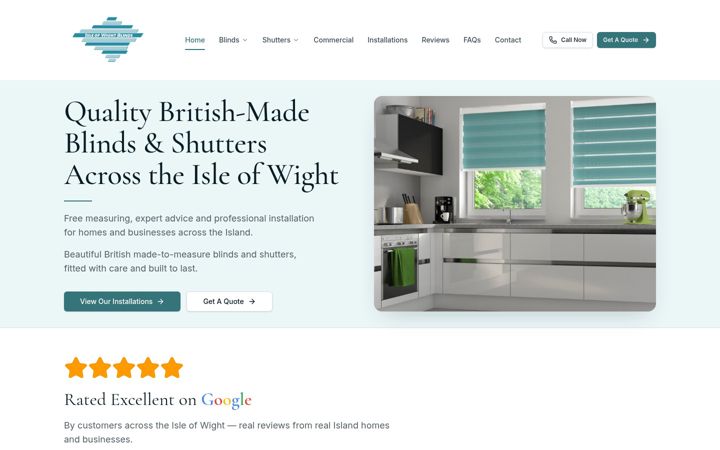 Screenshot of isleofwightblinds.com