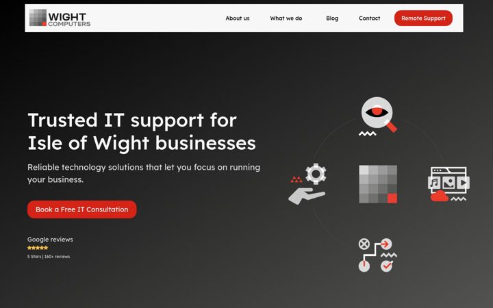 Captura de pantalla de isleofwightcomputers.com