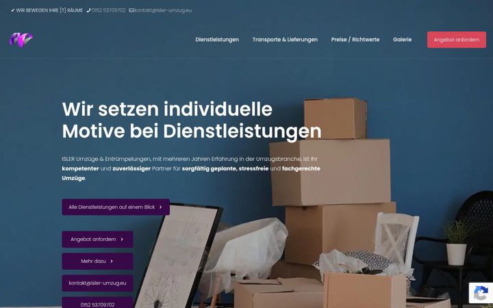 Screenshot of isler-umzug.com