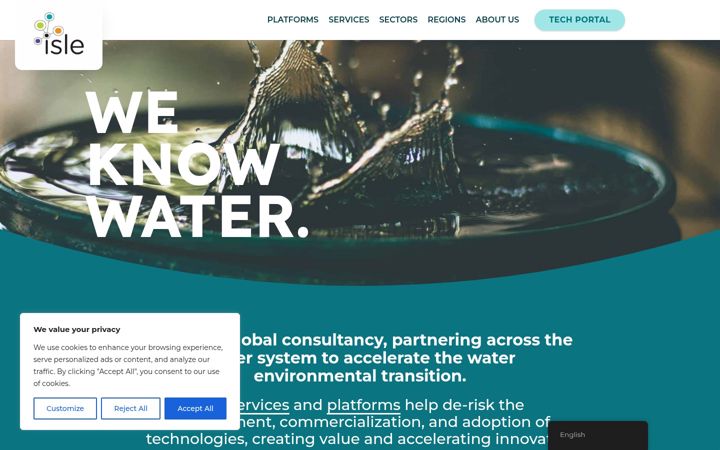 Screenshot of isleutilities.com