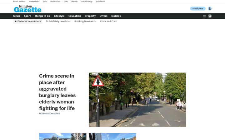 Screenshot of islingtongazette.co.uk