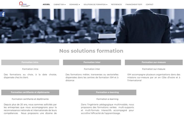 Screenshot of ism-abidjan.com