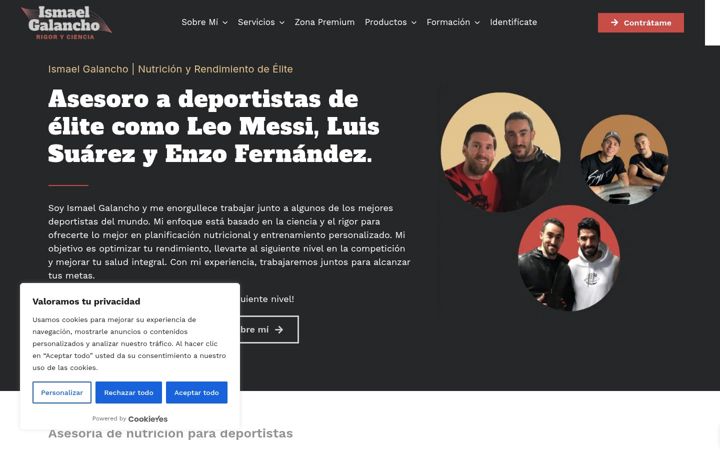 Screenshot of ismaelgalancho.com