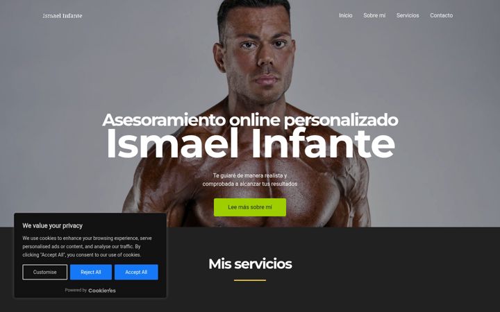 Screenshot of ismaelinfante.com