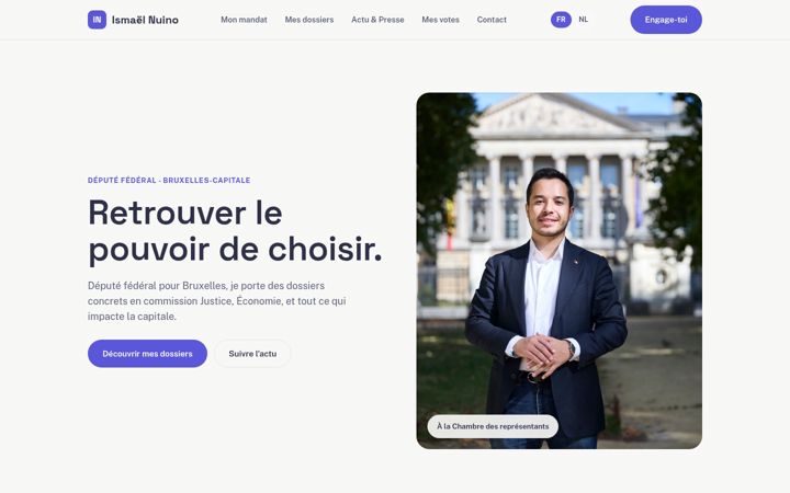 Screenshot of ismaelnuino.be