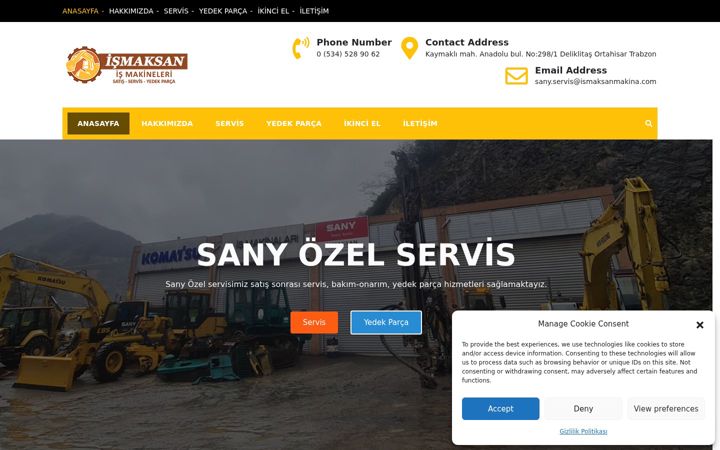 Screenshot of ismaksanmakine.com