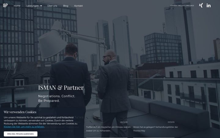 Screenshot of ismanundpartner.com