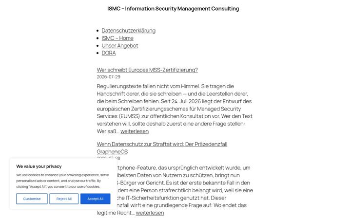 Screenshot of ismc.at