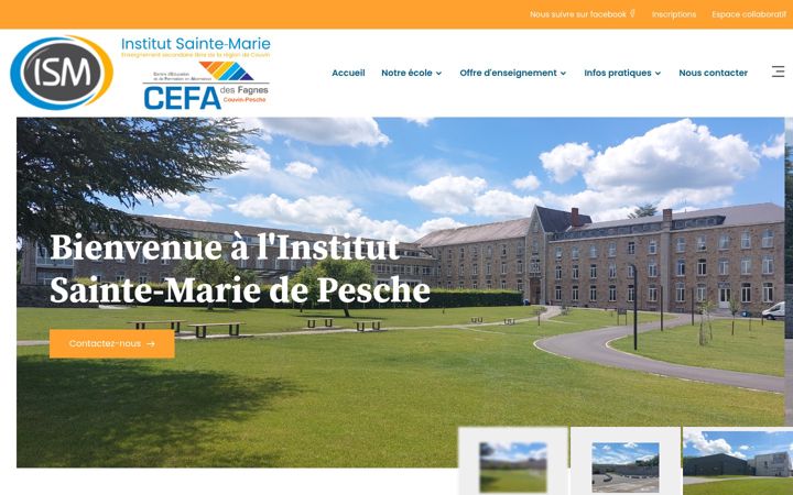 Screenshot of ismcouvin.eu