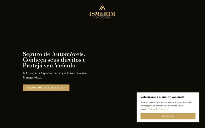 Screenshot of ismerimadvocacia.com.br