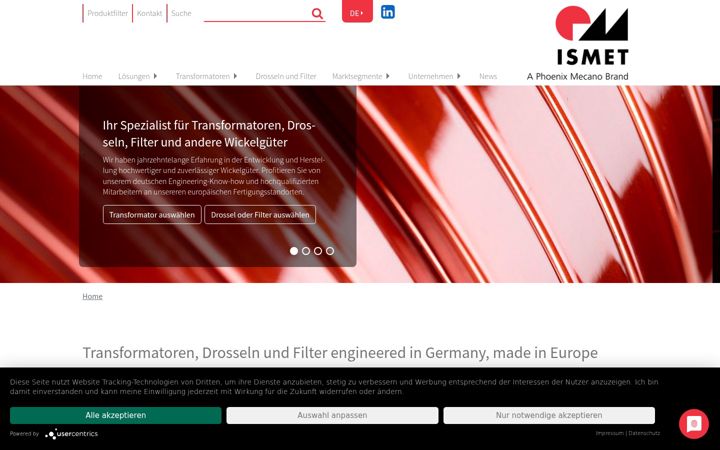 Screenshot of ismet.de