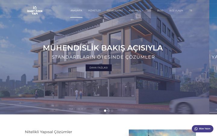Screenshot of ismetozeryapi.com