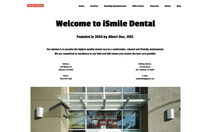Screenshot of ismiledental.com
