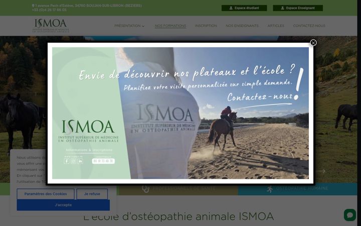 Screenshot of ismoa.fr