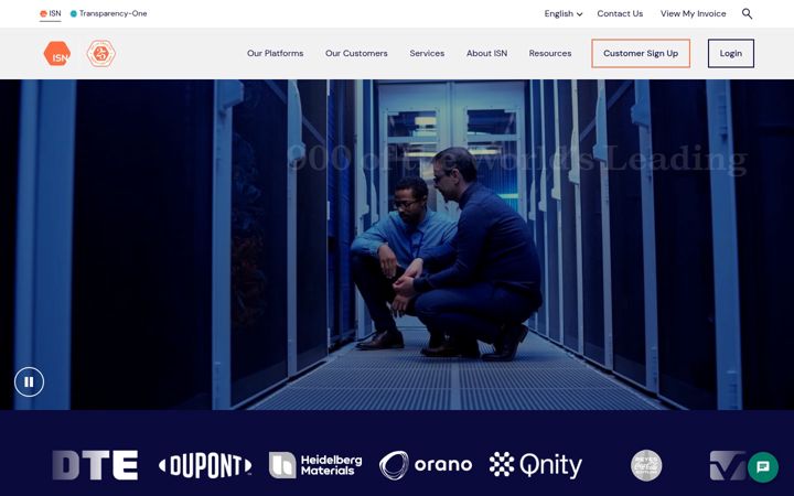 Snimka zaslona za isnetworld.com