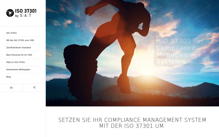 Screenshot of iso-37301.org