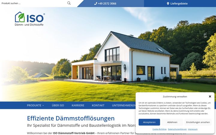 Screenshot of iso-daemm.de