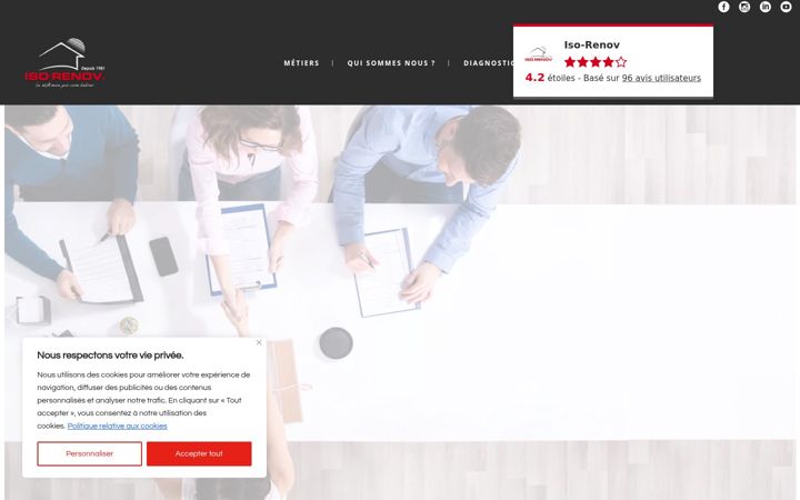 Screenshot of iso-renov.com