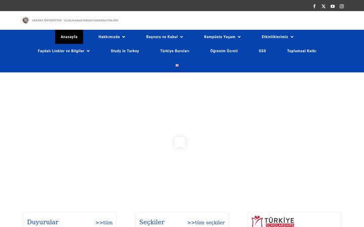 Screenshot of iso.ankara.edu.tr