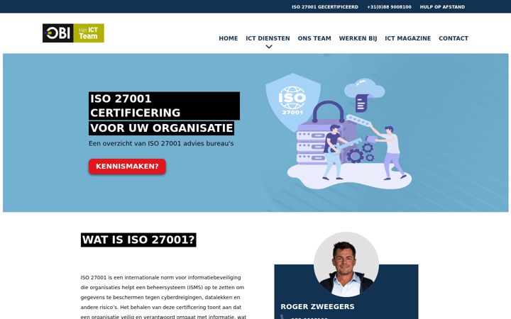 Screenshot of iso27001online.nl