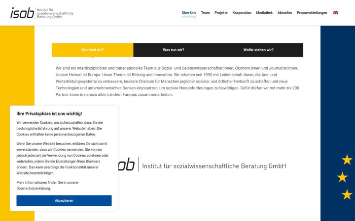 Screenshot of isob-regensburg.net